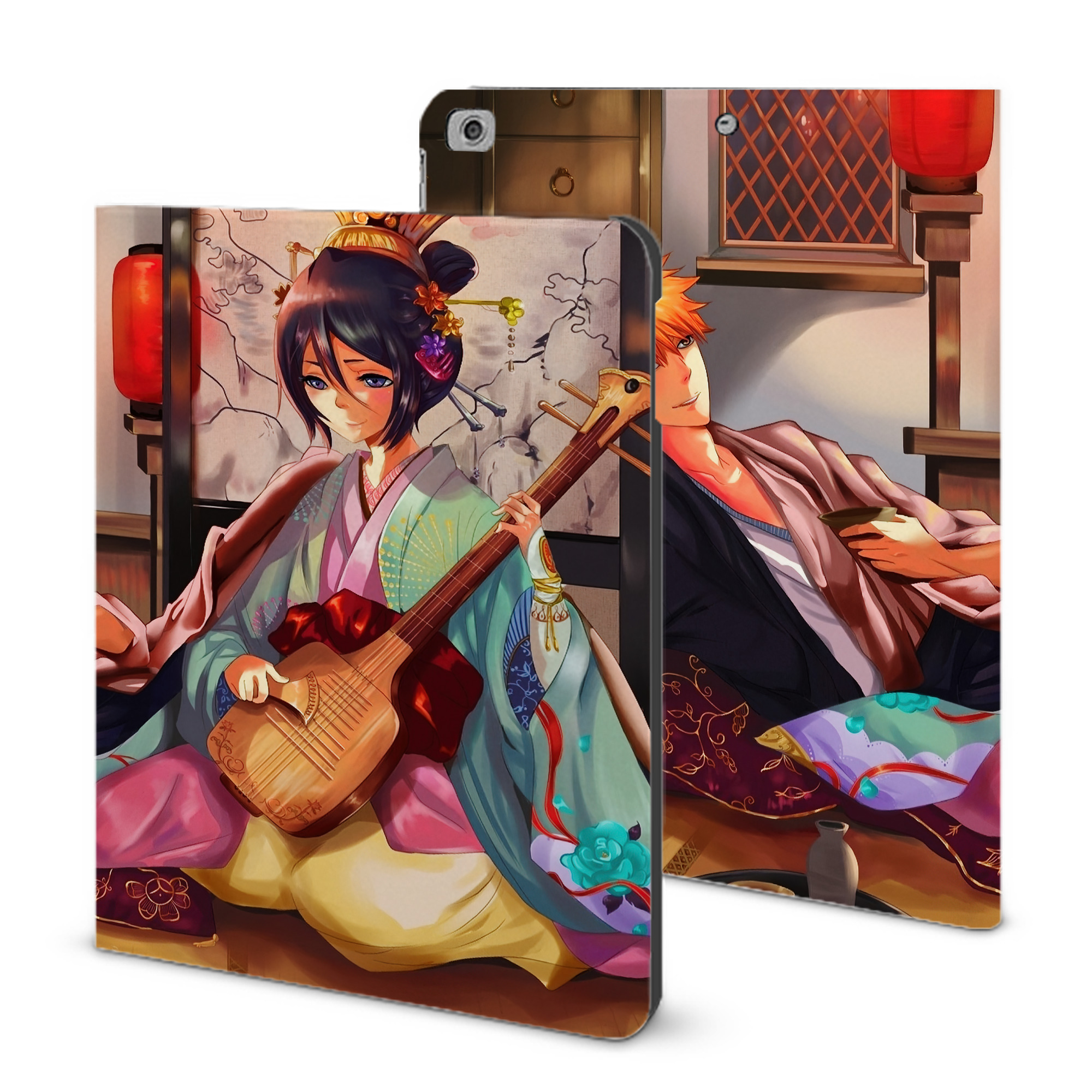 （画像用） ブリーチ BLEACH IPad ケース ブック型 PUレザー TPU 耐衝撃 軽量 薄型 ペン収納なし 全面保護 IPad 各モデル対応